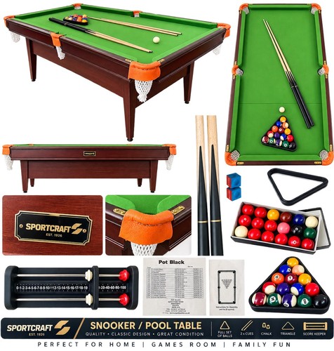 Sportcraft pot black 6ft pool - 6ft,