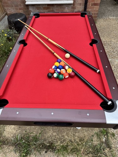 Pool table 6x3 with cues - , ft